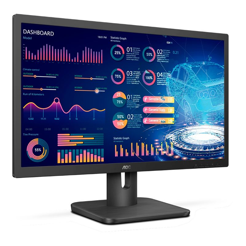 LUMAX - Monitor LED Profesional AOC 20" HD 1600x900