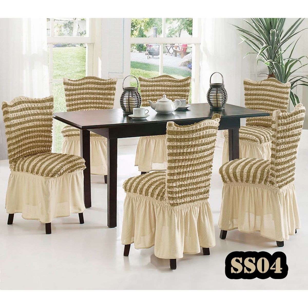 GENERICO - FUNDAS PROTECTORAS CUBRE-SILLAS  TURCAS / PAK DE 6 UNIDADES