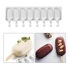 PASTELERIUSCL - Moldes De Silicona Para Helados Molde Paletas Helado 8cavid