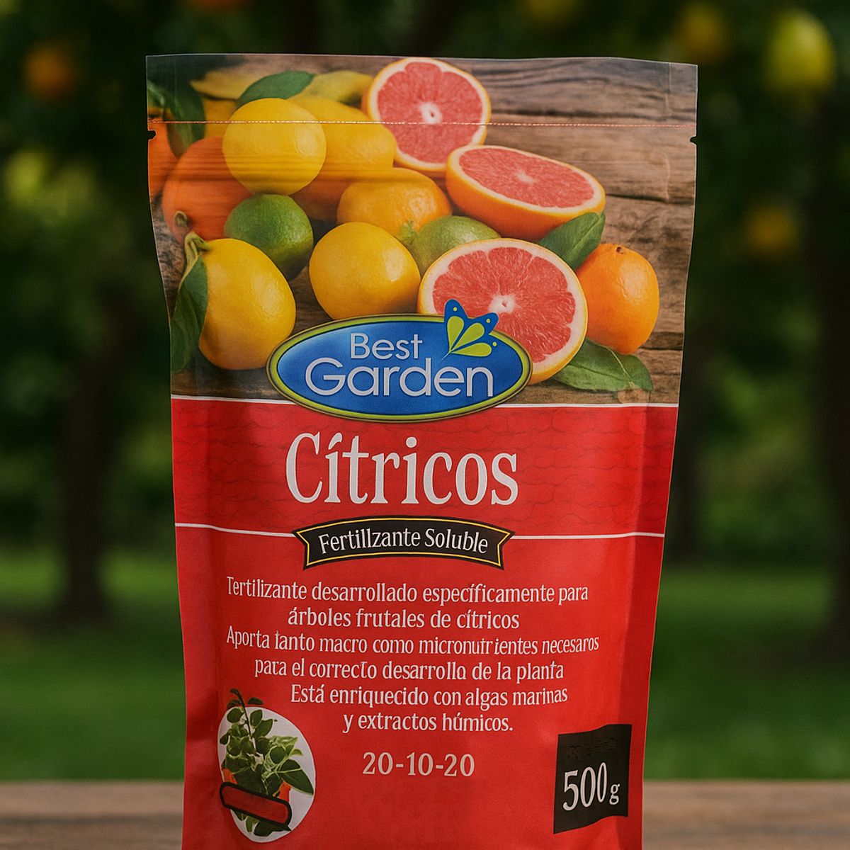 BEST GARDEN - Fertilizante Soluble Para Cítricos 500 Grs. Best Garden