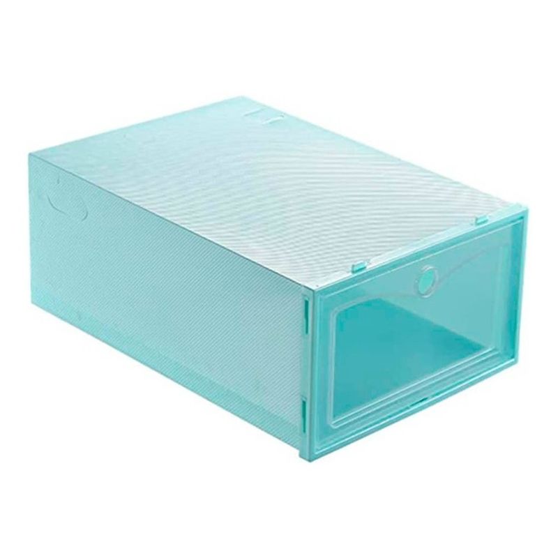 GENERICO - Zapateras - Organizadoras De Zapatos Apilables 6 Pares - Turquesa