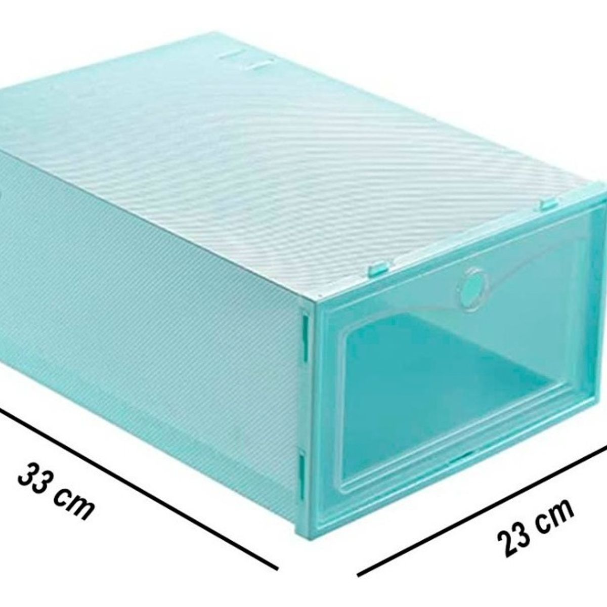 GENERICO - Zapateras - Organizadoras De Zapatos Apilables 6 Pares - Turquesa