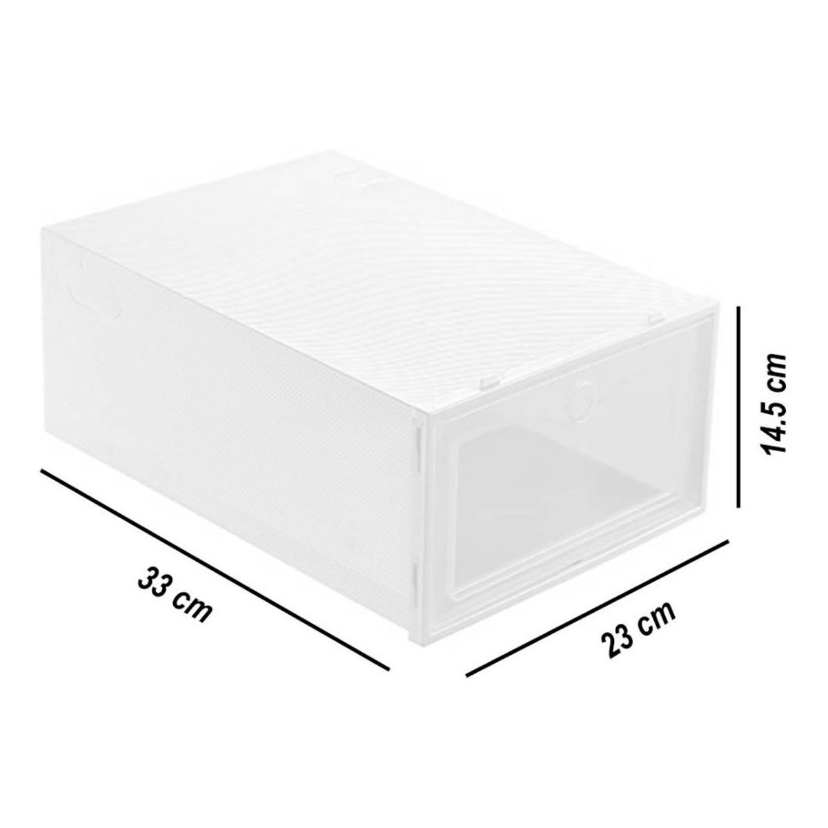 GENERICO - Zapateras - Organizadoras De Zapatos Apilables 6 Pares - Blanca