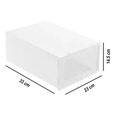 GENERICO - Zapateras - Organizadoras De Zapatos Apilables 6 Pares - Blanca