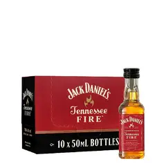 JACK DANIELS - Pack 10 Miniaturas Fire 50 ml