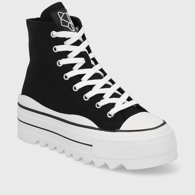 Imagen 2 del producto Zapatilla Mujer Plataforma Negra 33742