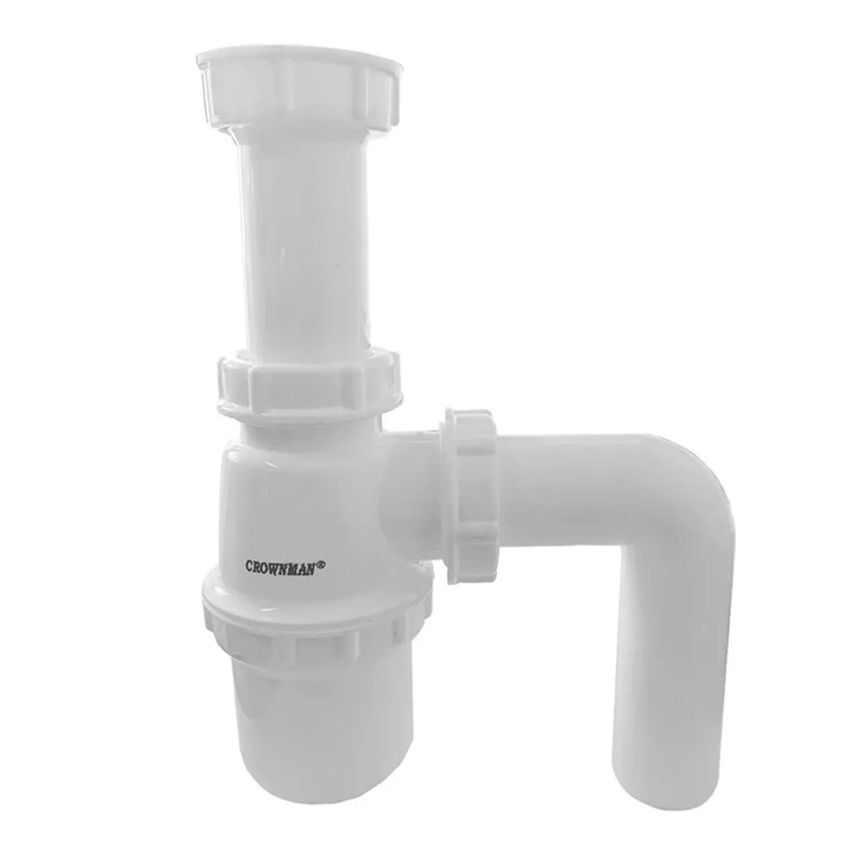 GENERICO - Sifon Lavamanos Salida Curva 1-14 Pulgada Desague Baño Crow