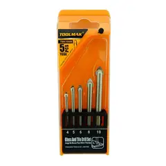 GENERICO - Set Brocas Punta Flecha Cerámica Vidrio 5 Pcs Tmk19908