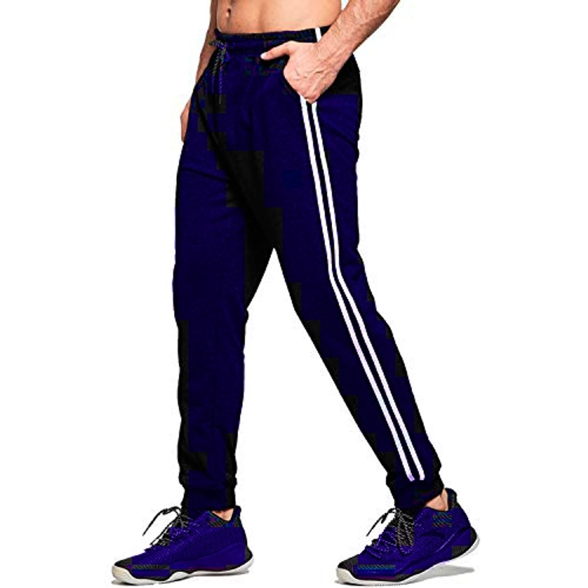 LOOK SHOP - Pantalón Buzo Hombre Algodón Jogger Verano Lineas 905