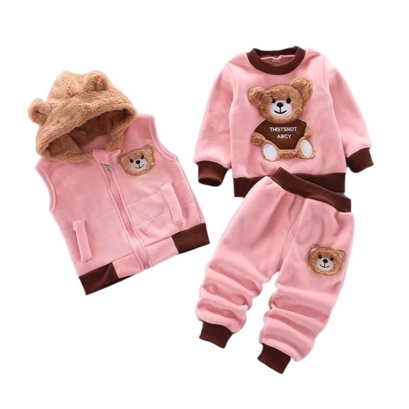 MV MOVAC - Pijama 3 Pieza Ropa Para Niños Y Niñas Infantil De Polar Conjunto