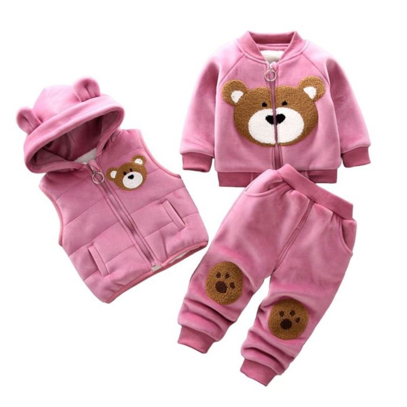 MV MOVAC - Pijama Ropa Para Niños Y Niñas Infantil De Polar Conjunto 3 Pieza