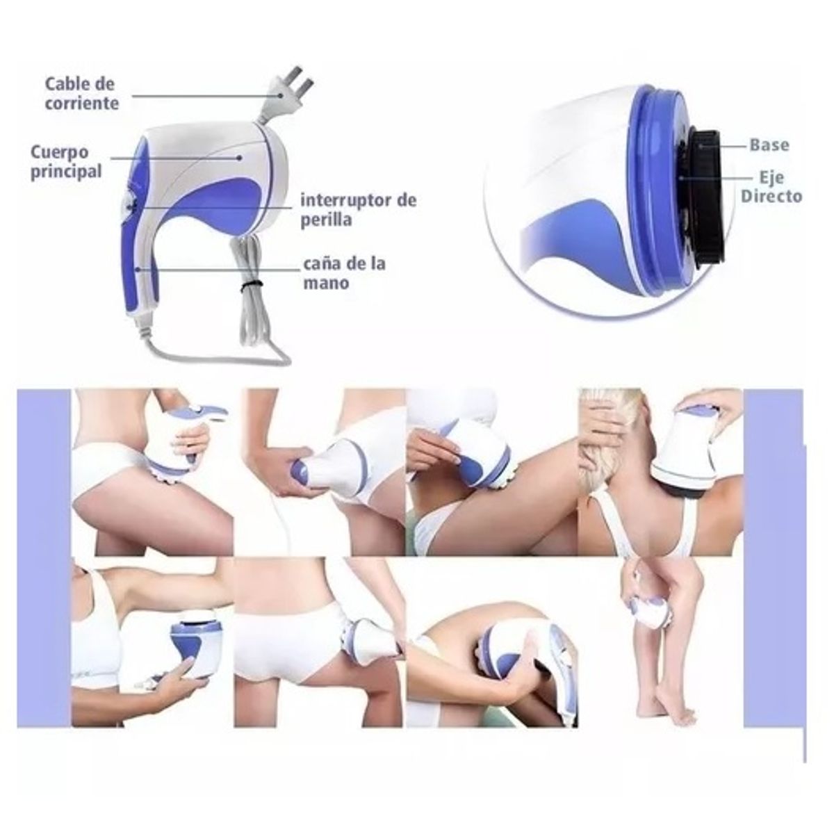 GENERICO - Masajeador Electrico Masajeador De Pies Relax Tone 4 En 1