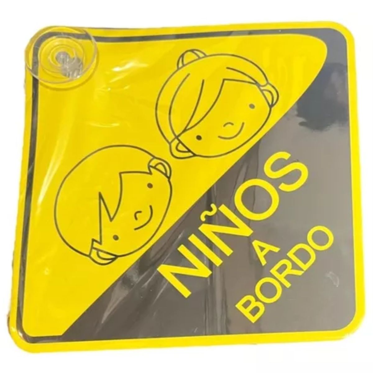 OEM - SEÑAL LETRERO DE BEBE A BORDO PARA AUTO - AMARILLO