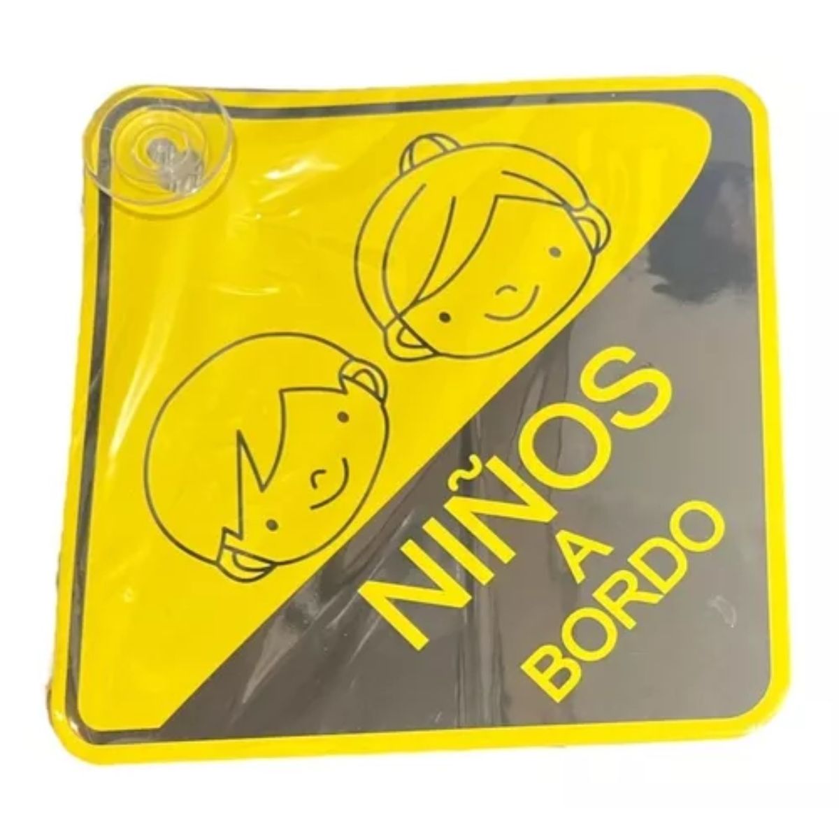OEM - SEÑAL LETRERO DE BEBE A BORDO PARA AUTO - AMARILLO
