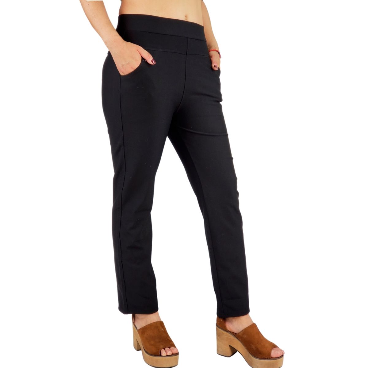 LOOK SHOP - Pantalón Calza Vestir Mujer Semi Formal Recto 351-1