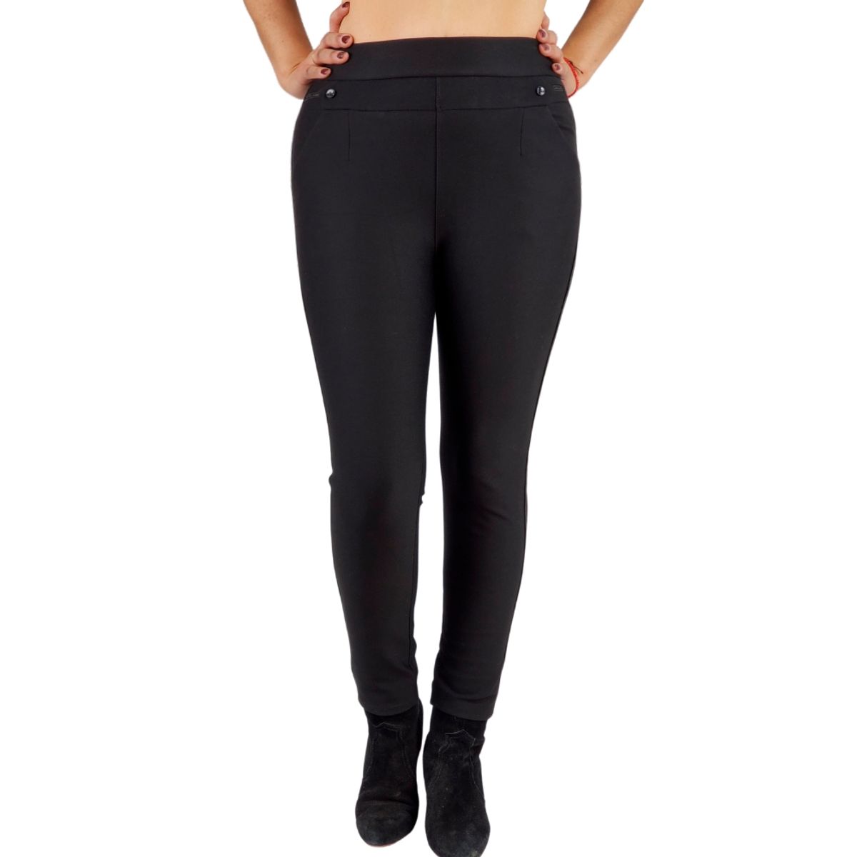 LOOK SHOP - Pantalón Calza Vestir Mujer Semi Formal Pitillo 340-1