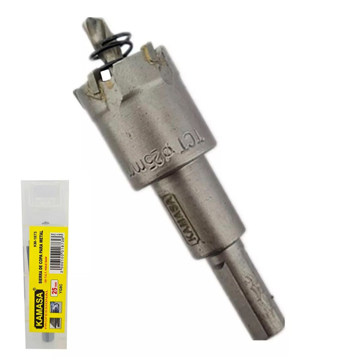 KAMASA - Broca Copa Tct Punta De Carburo Para Metal 25mm Km-1873