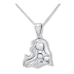 ARANY JOYAS - Collar Plata Mamá Con 2 Bebés