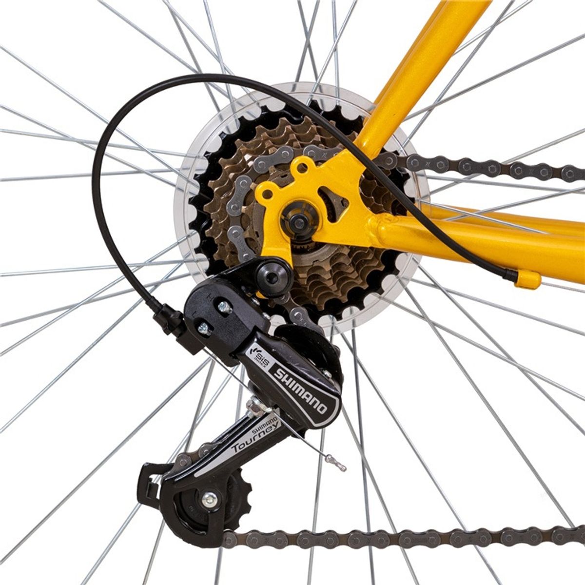 HILAND - Bicicleta Ruta HILAND Aro 28 Amarillo + Funda gratis