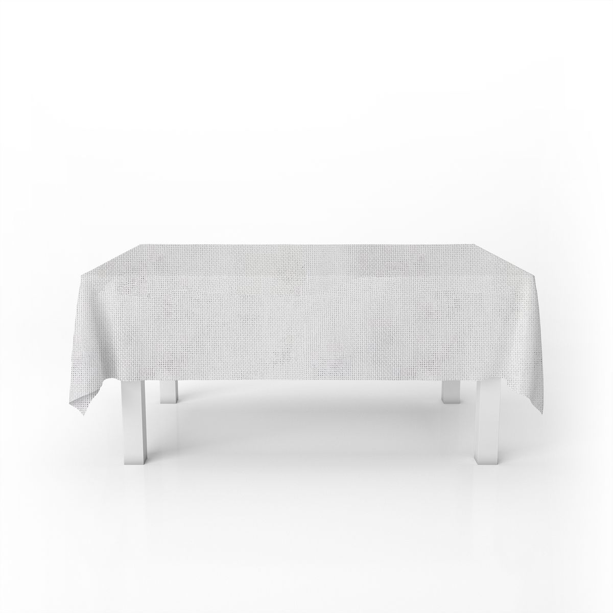 ELIZABETH PEPER - Mantel para Mesa de Tela Textura Blanco 140x220 cm