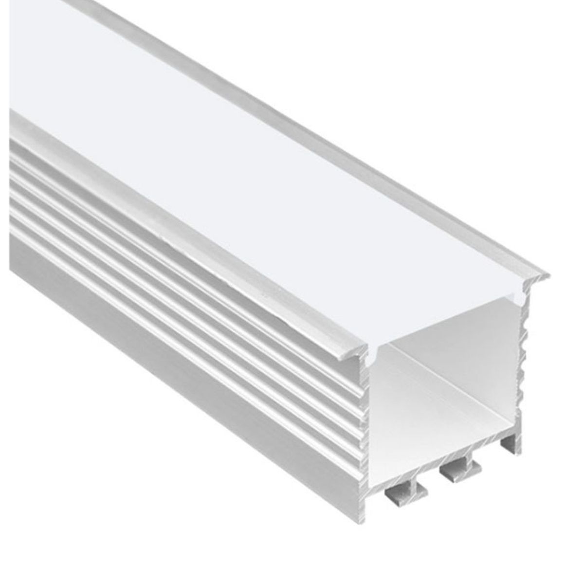 DEMASLED - Perfil de Aluminio LINEAR Para cinta LED 35x35mm Cover Opal 2m