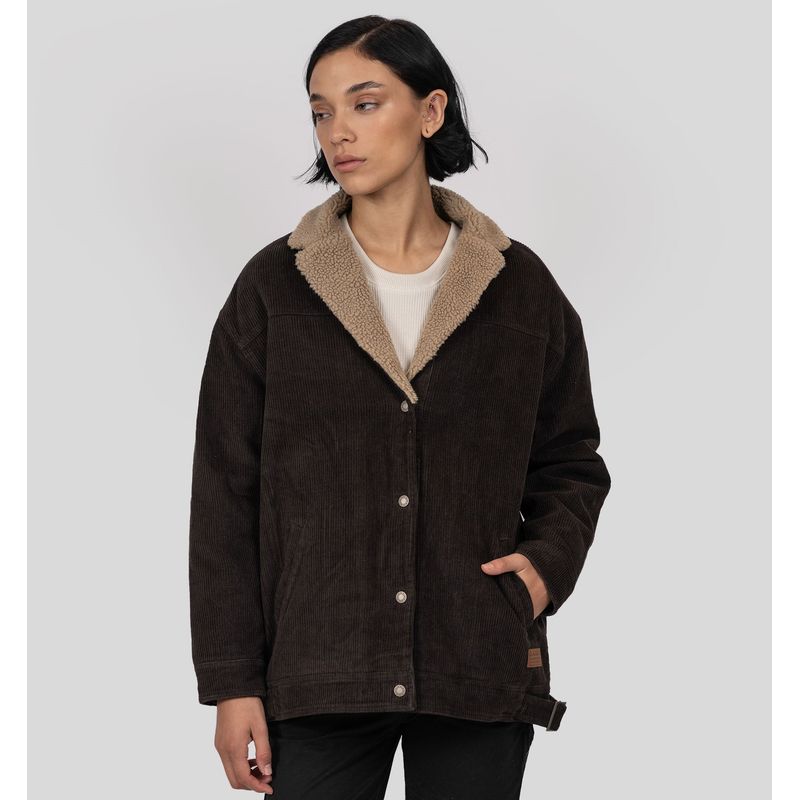 GNOMO - Chaqueta Cotelé Baglir Mujer Cacao Gnomo