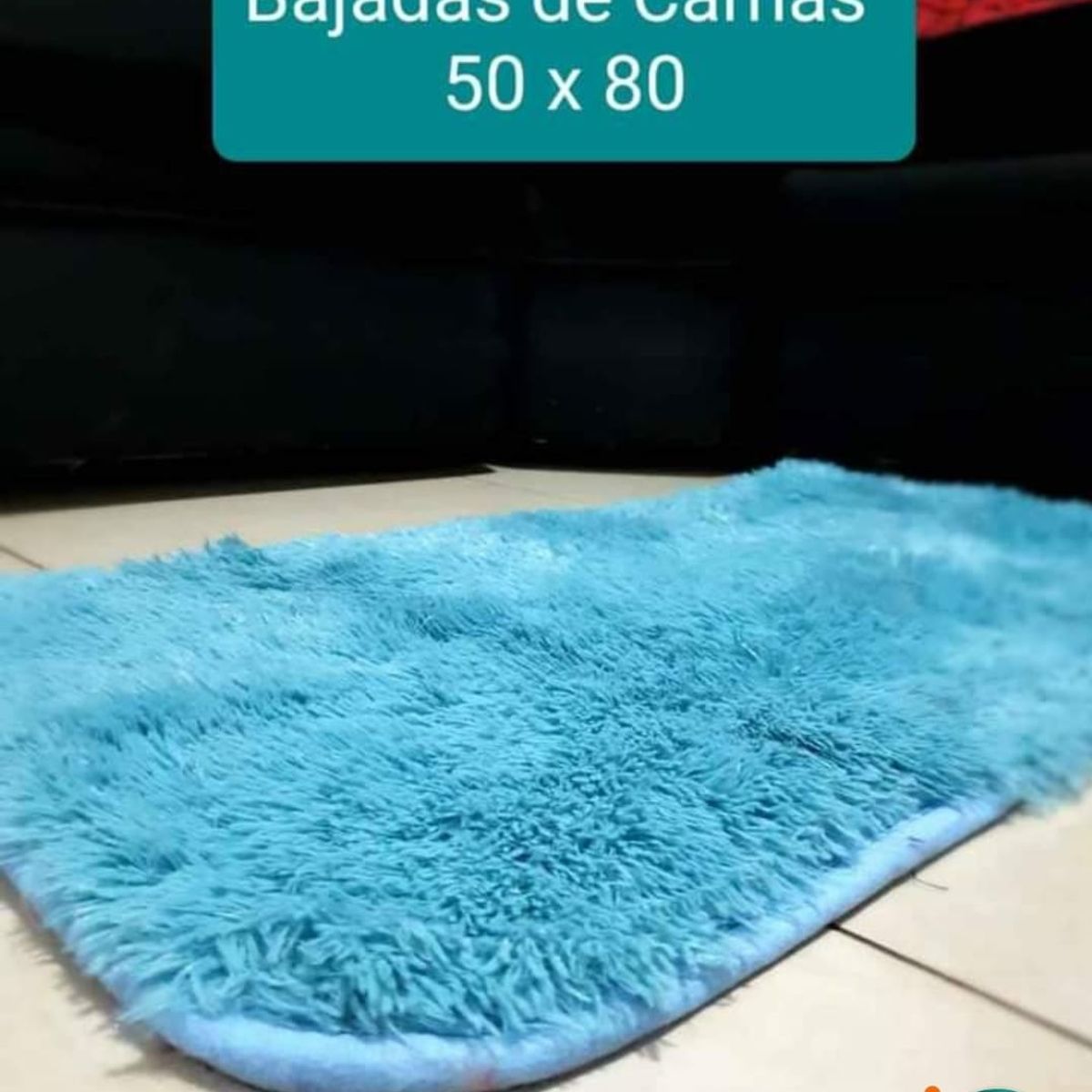 GENERICO - 3 alfombras pequeñas peluditas, para bajada de cama, 50x80cm