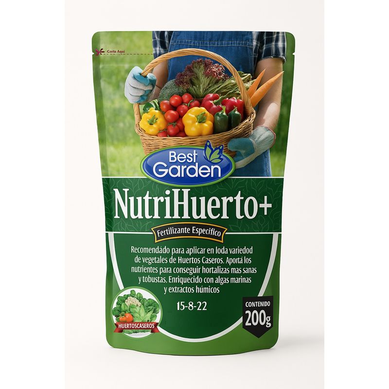 BEST GARDEN - Fertilizante Nutrihuerto 200grs Best Garden