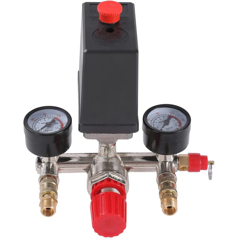 KUANGYE - Compresor Aire Válvula Presión 125psi Interruptor Regulador
