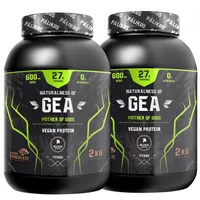 2 proteína veganas Gea 2 kg chocolate (4 kilos en total/120 servicios)