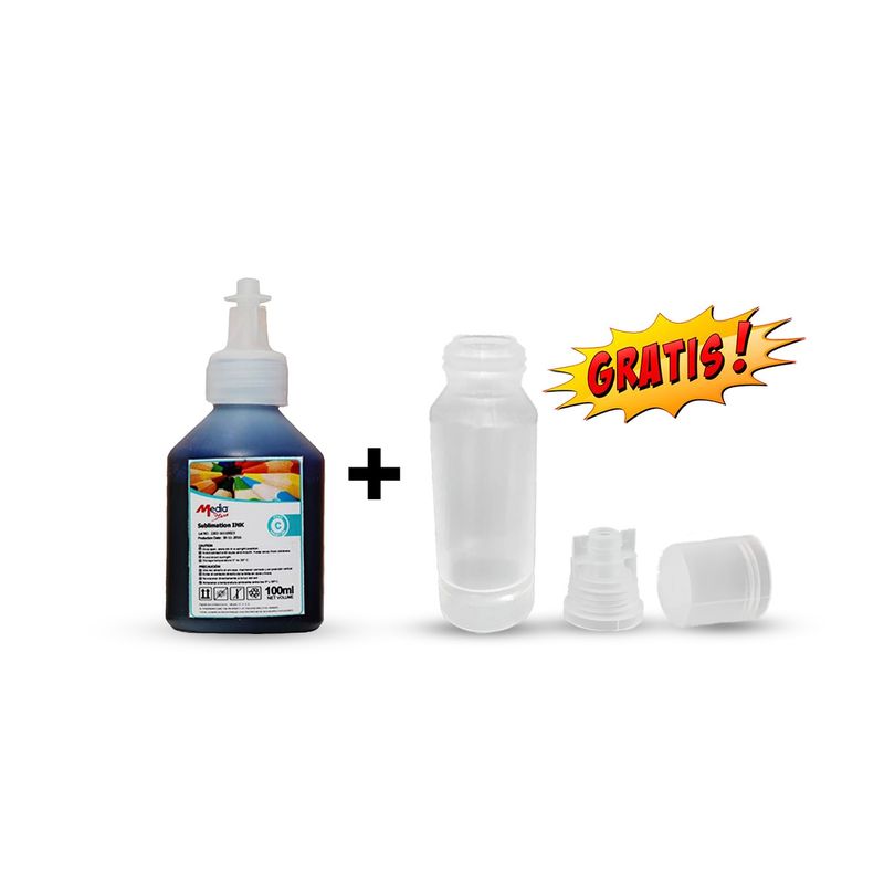 MALIK - Tinta Cyan Sublimacion 100ml con Botella T544 para Epson Ecotank L4260
