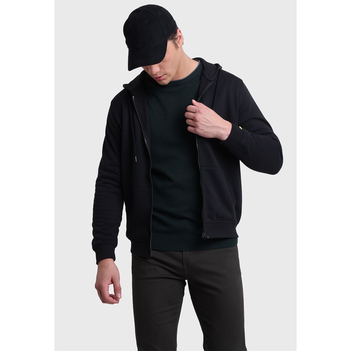 GUY LAROCHE - Poleron Con Gorro Guy Laroche GUY LAROCHE