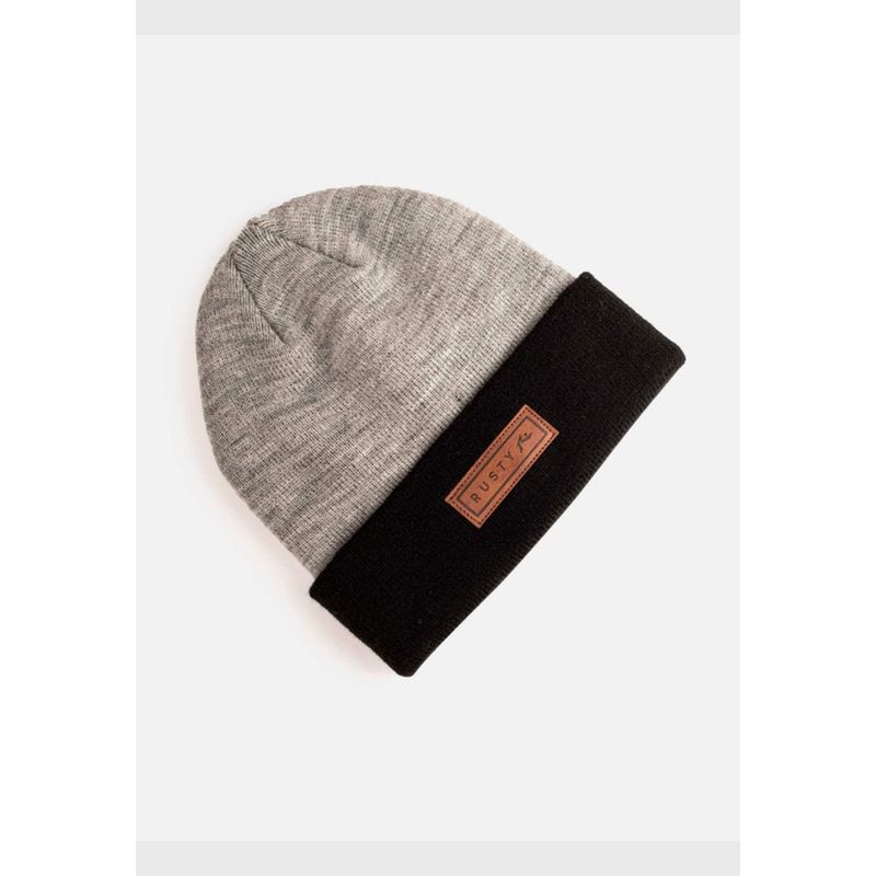 RUSTY - Gorro TWO BEANIE Hombre Gris Rusty