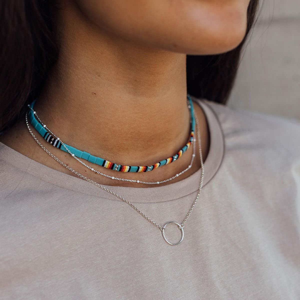 ZAZU - Choker Fita Chenoa Mostacillas - Joyas Zazü