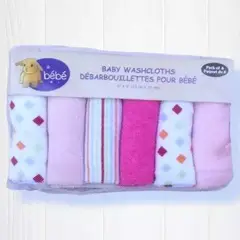 GENERICO - Toalla De Bebe Facial 8 Unidades NIÑA