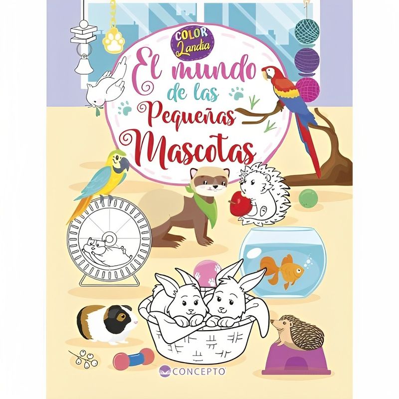 TOP10BOOKS - LIBRO COLORLANDIA-EL MUNDO DE LAS MASCOTAS /589