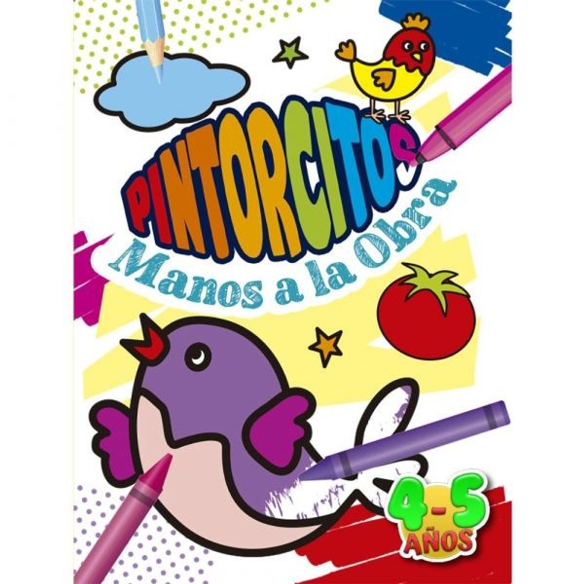TOP10BOOKS - LIBRO Pintorcitos-Manos A La Obra 4 - 5 Años