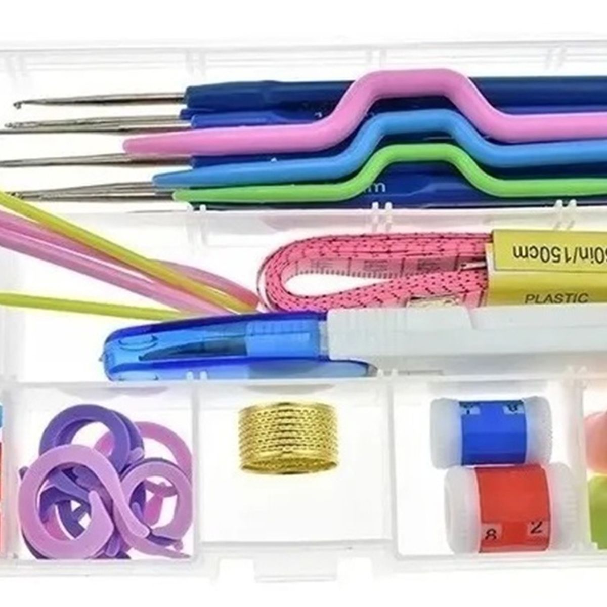 GENERICO - Set Crochet 60 Piezas Ergonométrico Con Caja Oferta!