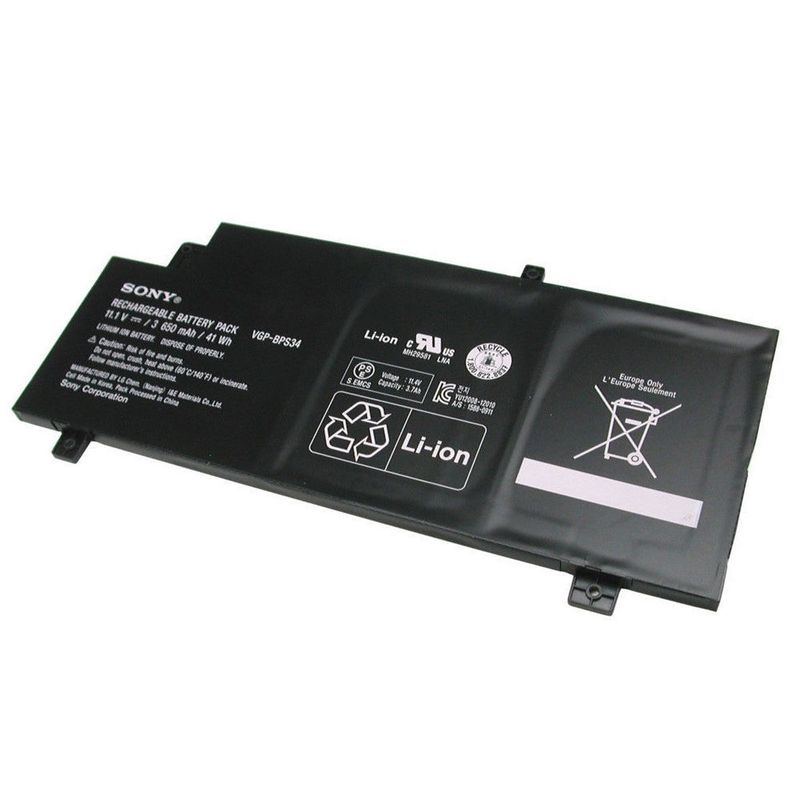 SONY - BATERIA SONY BPS34 6 CELDAS ORIGINAL NEGRO(VGP-BPS34)
