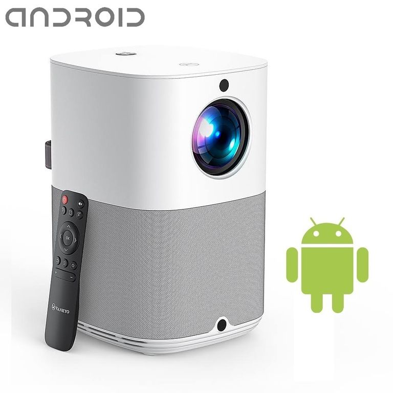 CASTLETEC Proyector Smart Android LED Wifi Full HD 320 ANSI 5000 Lumenes YG480