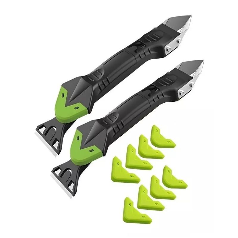 GENERICO - Pack X2 Raspador Sellador Silicona Removedor Silicona 5en1
