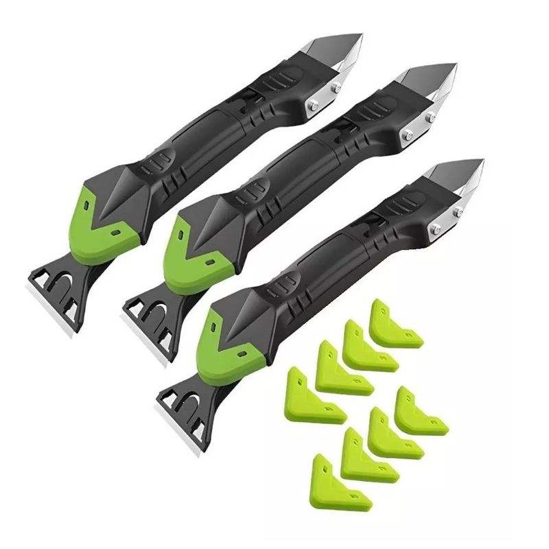 GENERICO - Pack X3 Raspador Sellador Silicona Removedor Silicona 5en1