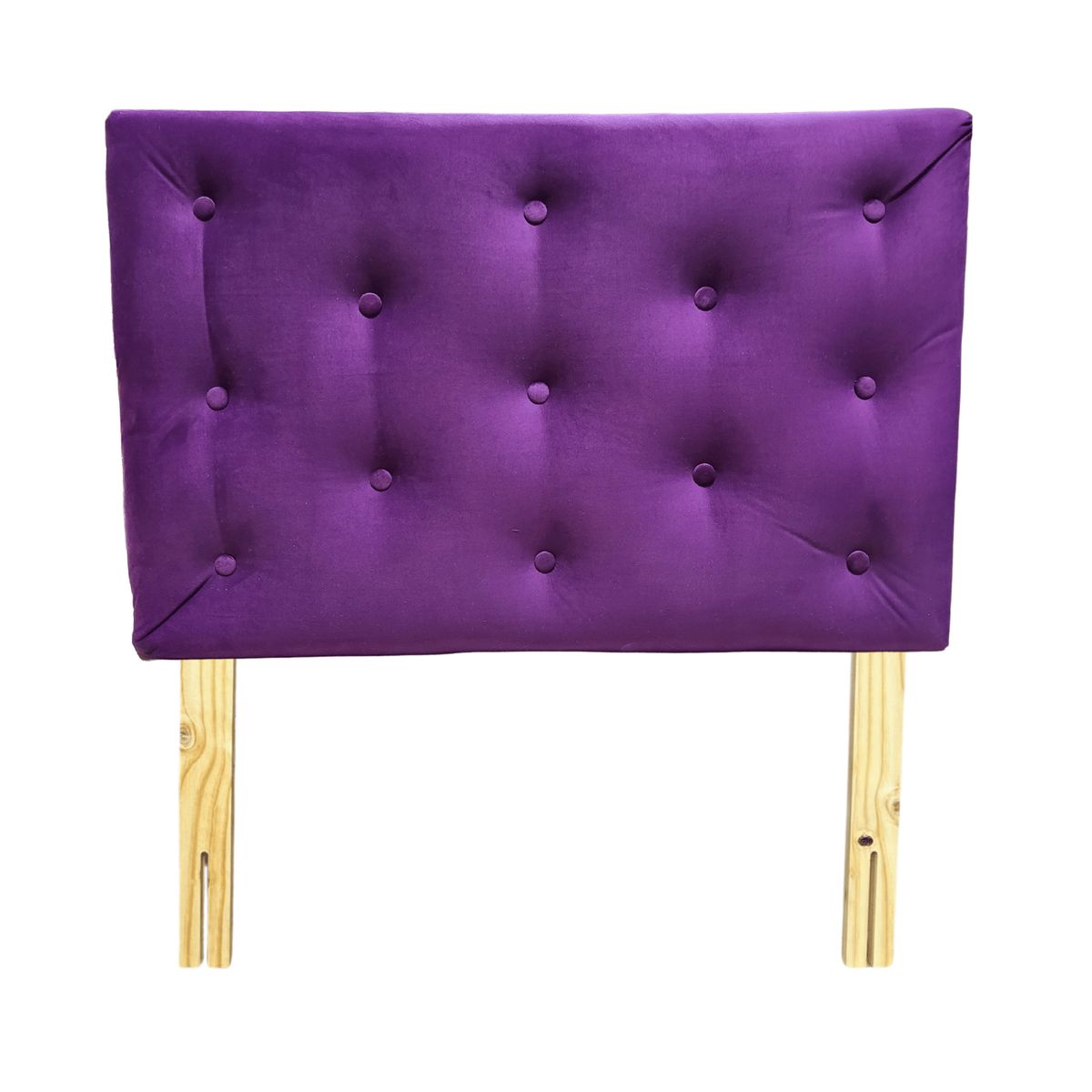 GENERICO - Respaldo 1 Plaza Morado Felpa Muebles Rimar