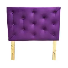 GENERICO - Respaldo 1 Plaza Morado Felpa Muebles Rimar