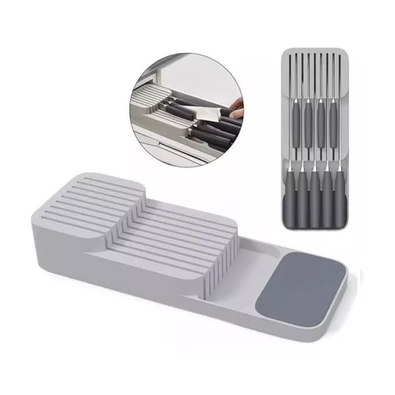 GENERICO - Soporte Organizador De Cuchillos Para Cajón De Cocina