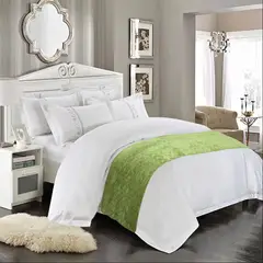 GENERICO - Piecera decorativa para cama, sofá, sillón y mas. verde ( 210 x 95 )