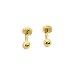 ANDREA COGGIOLA JOYAS - Aros Abridores Bebé Bola 35mm Oro 18K