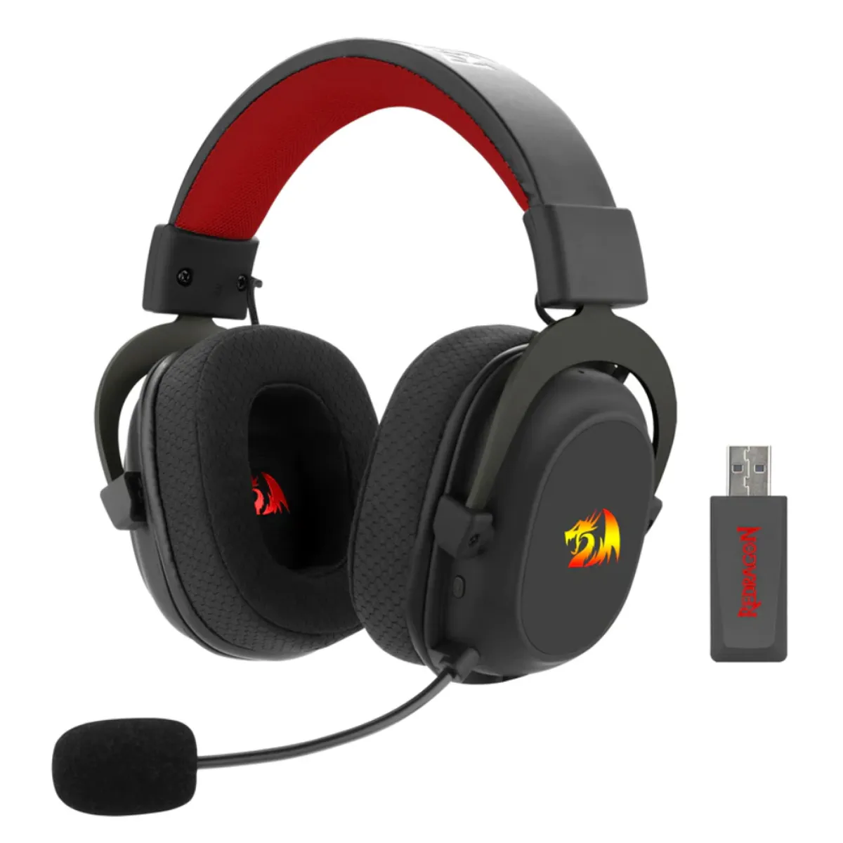 REDRAGON - Audífonos Gamer Redragon Zeus X Wireless, Over-Ear, 7.1 Virtual, RGB