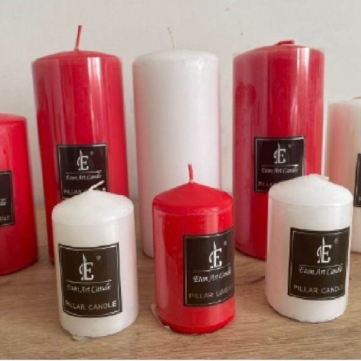 GENERICO - VELÓN BLANCO GRANDE CIRIO  15x 7 cms