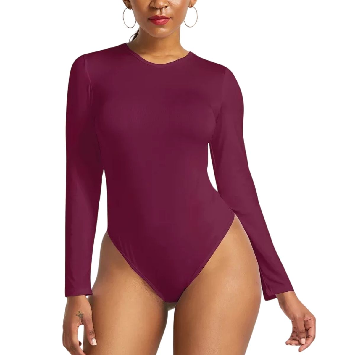 GARSIL - Polera Body Manga Larga Para Mujer Con Fibra De Bambu